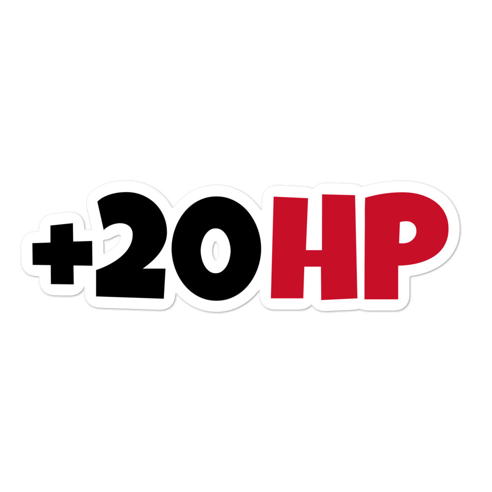 Sticker 20hp +20 HORSEPOWER STICKER – Evofans.tm